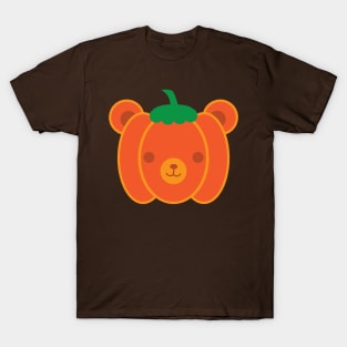 Kawaii Halloween Pumpkin Bear T-Shirt